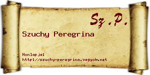 Szuchy Peregrina névjegykártya